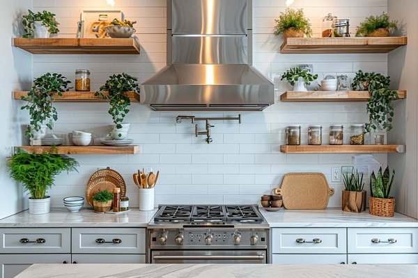 Comment intégrer des étagères flottantes dans une cuisine contemporaine ?